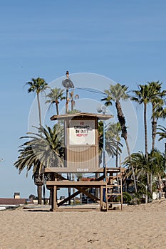 Lifeguard tower at The Wedge