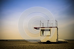 Lifeguard trailer with surf boards