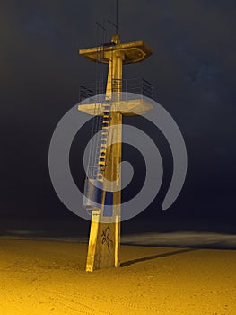 Lifeguard watchtower in Torremolinos photo