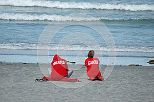 Lifeguards on the beach