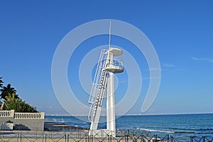 A Lifeguards Lookout Tower Watch Tower For Lifeguards On Beach