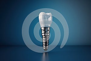 Lifelike Dental care implant. Generate Ai