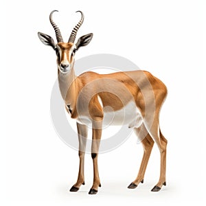 Lifelike Gazelle Art: High Resolution Uhd Image With Distinctive Character Design