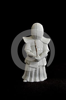 Lifelike model of a little Kendo Swordman. Home and office decoration Toy.