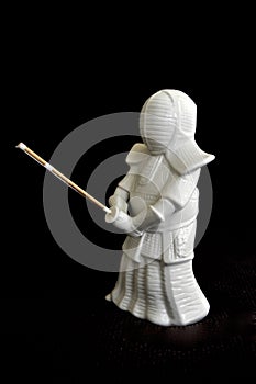 Lifelike model of a little Kendo Swordman. Home and office decoration Toy.
