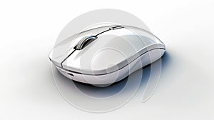 Lifelike Renderings: Shiny White Button Mouse