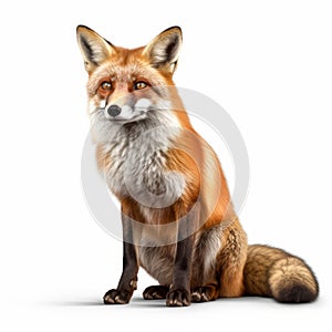Lifelike Representation Of Red Fox In Digitally Manipulated 8k Resolution
