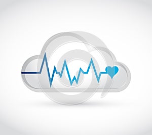 lifeline white cloud illustration design