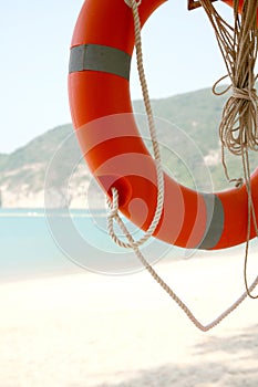 Lifesaver at a beach