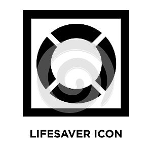 Lifesaver icon vector isolated on white background, logo concept