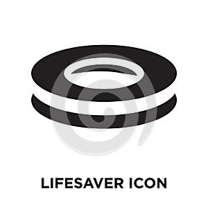 Lifesaver icon vector isolated on white background, logo concept