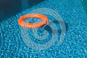 Lifesaver (Life Buoy) belt in water