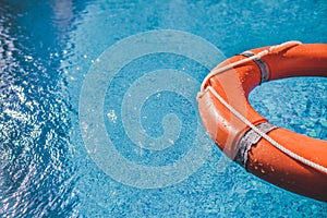 Lifesaver (Life Buoy) belt in water