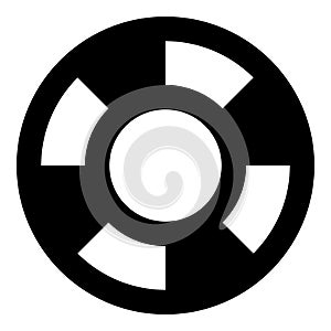 Lifesaver vector icon.