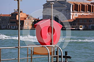 Lifesaving equipment in Venice, Italy