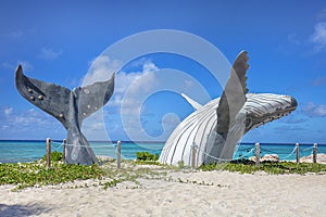 Lifesize Whale Statue
