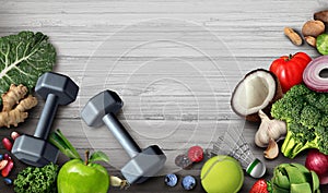 Lifestyle Active And food Background