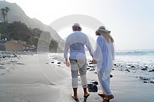 lifestyle with caucasian senior couple