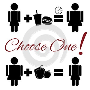 Lifestyle choice pictogram