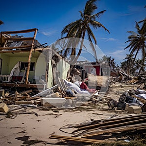 lifestyle photo hurricane impact in mexico