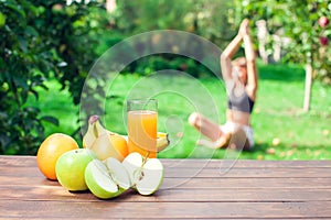 Lifestyle, sport and healthcare. A woman during yoga exercises o