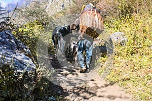 Lifestyles in mountain region of Nepal