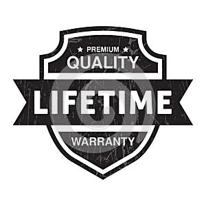 Lifetime Warranty Badge, Lifetime Warranty Label, Life time Warranty Rubber Stamp, Customer Satisfaction Guaranteed, 100 Years