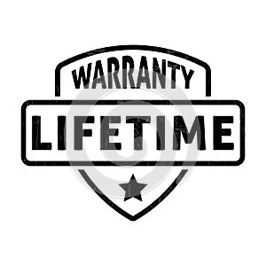 Lifetime Warranty Badge, Lifetime Warranty Label, Life time Warranty Rubber Stamp, Customer Satisfaction Guaranteed, 100 Years