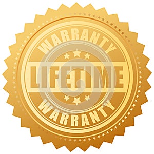 Lifetime warranty gold seal photo