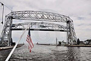 The Lift Bridge at the Harbor in Duluth, Minnesota.