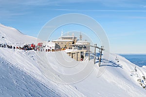 The lift in Kasprowy Wierch in Zakopane.