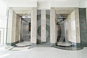 The lift lobby