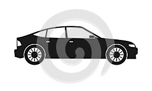 Liftback car icon design vector