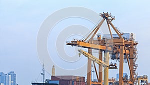 Lifter crane in the sea port, Bangkok,Thailand