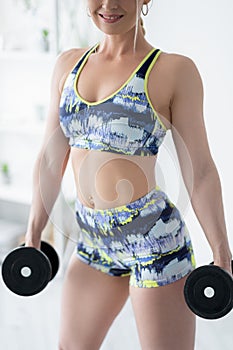 lifting gym athletic woman home fitness strong