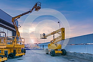 Lifting platforms for construction, useful machinery for the construction sector photo
