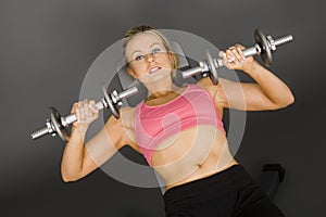 Lifting weights photo