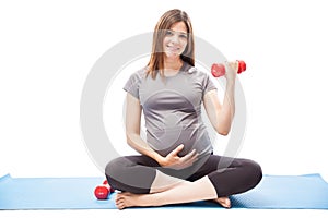 Lifting weights during pregnancy