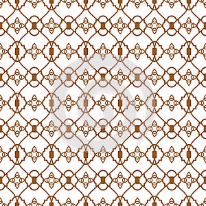 Ligature pattern gold seamless vector line style. photo