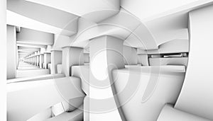 Architectural abstract parametric 3d visualisation