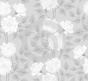 Light abstract seamless flower background