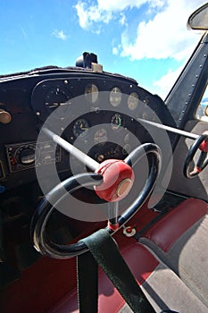 Light aircraft cockpit