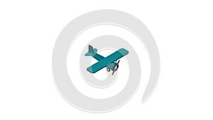 Light aircraft icon animation