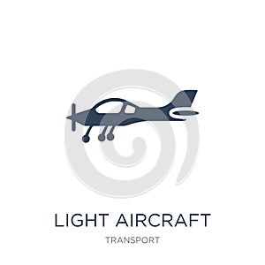 light aircraft icon in trendy design style. light aircraft icon isolated on white background. light aircraft vector icon simple