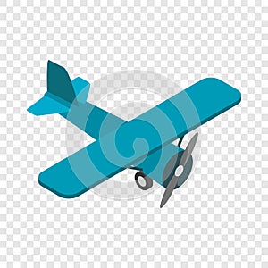 Light aircraft isometric icon