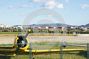 Light aircraft for pilot training at Sabadell airport