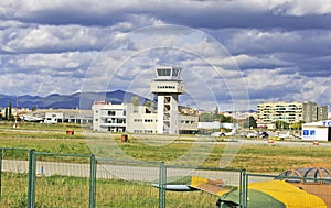 Light aircraft for pilot training at Sabadell airport
