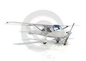 Light aircraft with single propeller