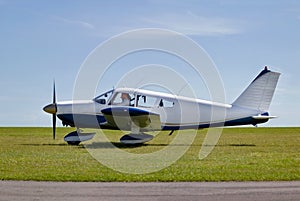 Light aircraft take off