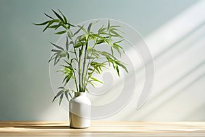 Bamboo Plant in a Light and Airy Product photo